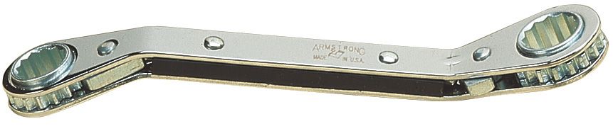 Armstrong 1/4 x 5/16 6 pt. 25 Degree Offset Ratcheting Box Wrench