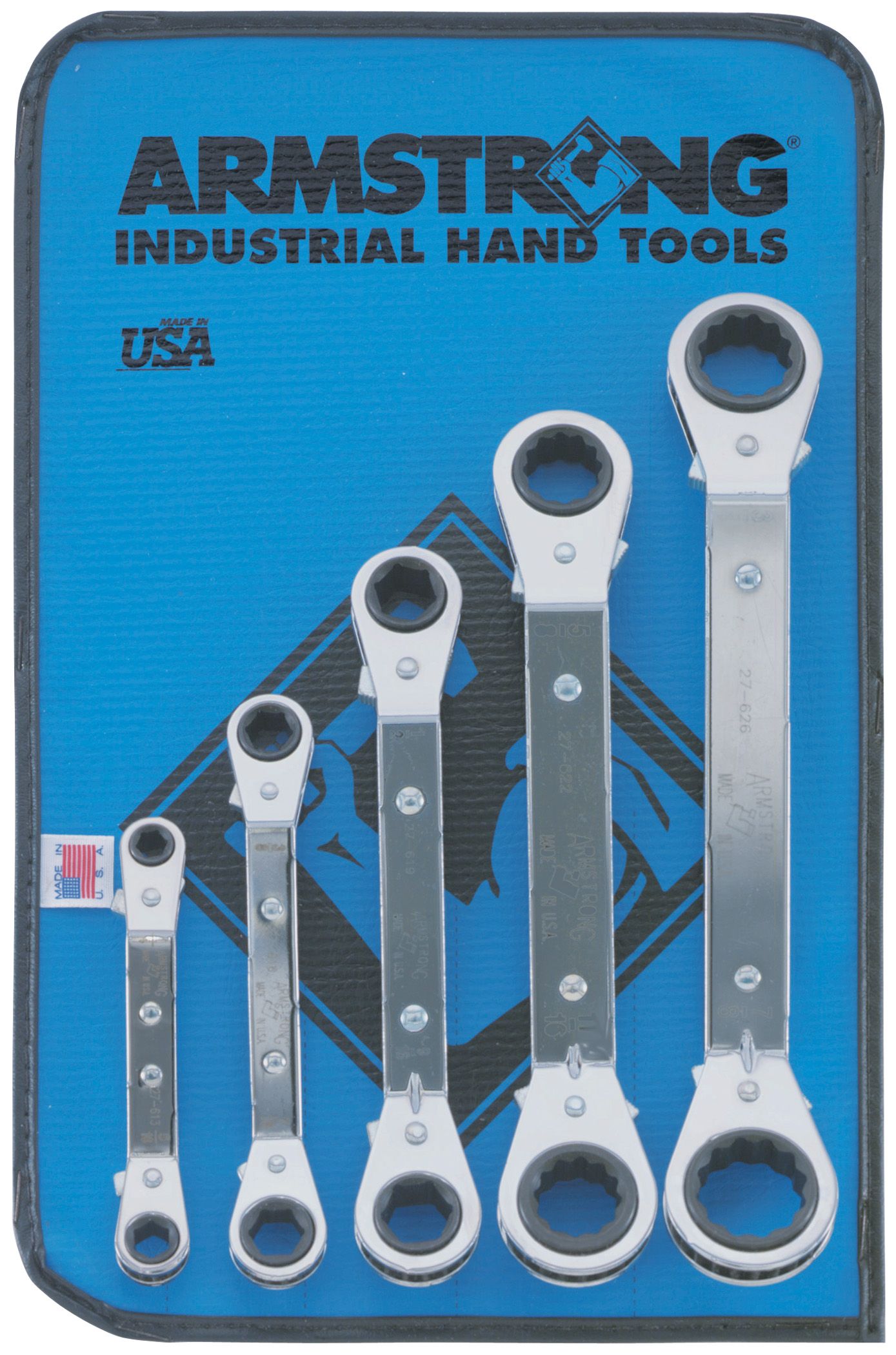 Armstrong 5 pc. 25 Degree Offset Ratcheting Box Wrench Set