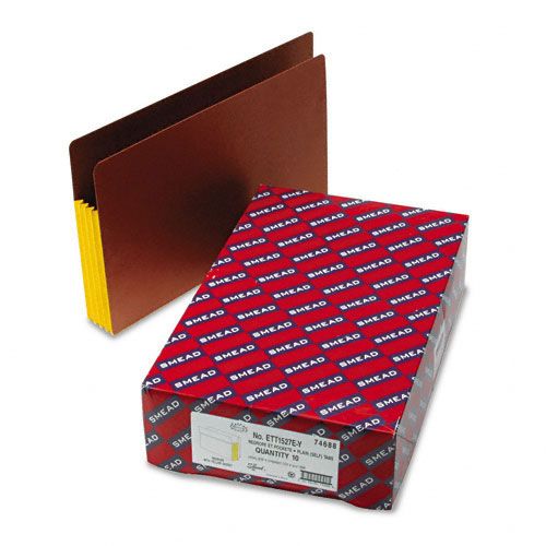 Smead SMD74688 3 1/2" Expansion File Pockets, Legal, Yellow/Red