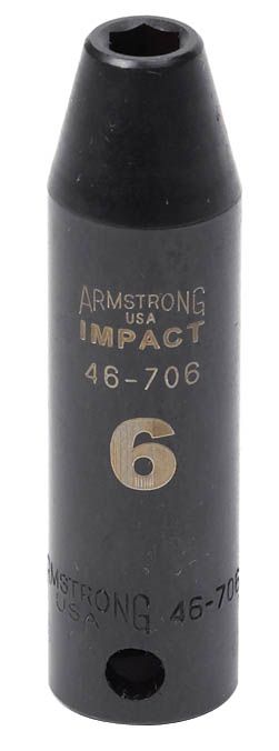 Armstrong 9 mm 6 pt. 3/8 in. dr. Deep Impact Socket