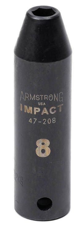 Armstrong 15 mm 6pt 1/2 in. dr. Deep Impact Socket