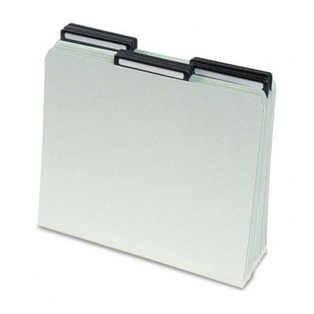 Smead SMD13430 1" Expansion Metal Tab Folders, Letter, Gray Green