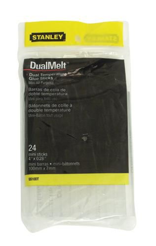 Stanley (24) 4 in. DualMelt Mini Glue Sticks -All Purpose (Fit GR15) Stanley (24) 4 in. DualMelt Mini Glue Sticks -All Purpose (Fit GR15)