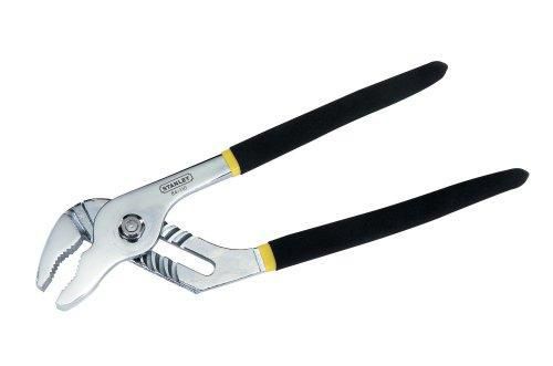 Stanley 10 in. Groove Joint Pliers -Chrome Nickel Steel -Double Dipped Grips