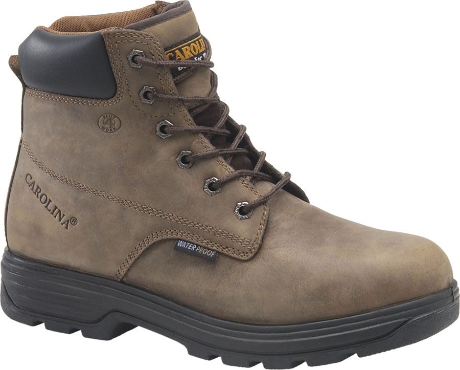 Carolina Shoe Company Men's 6" Waterproof Slip Resisting Steel Toe Boot CA8506 - Copper Crazyhorse