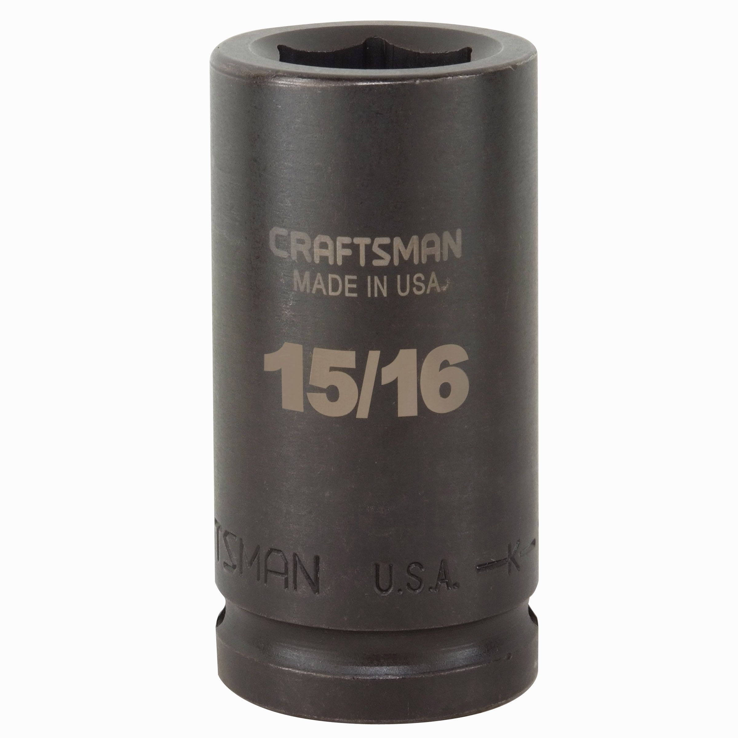 Craftsman 15/16 in. Easy-To-Read Impact Socket, 6 pt. Deep 3/4 in. Drive