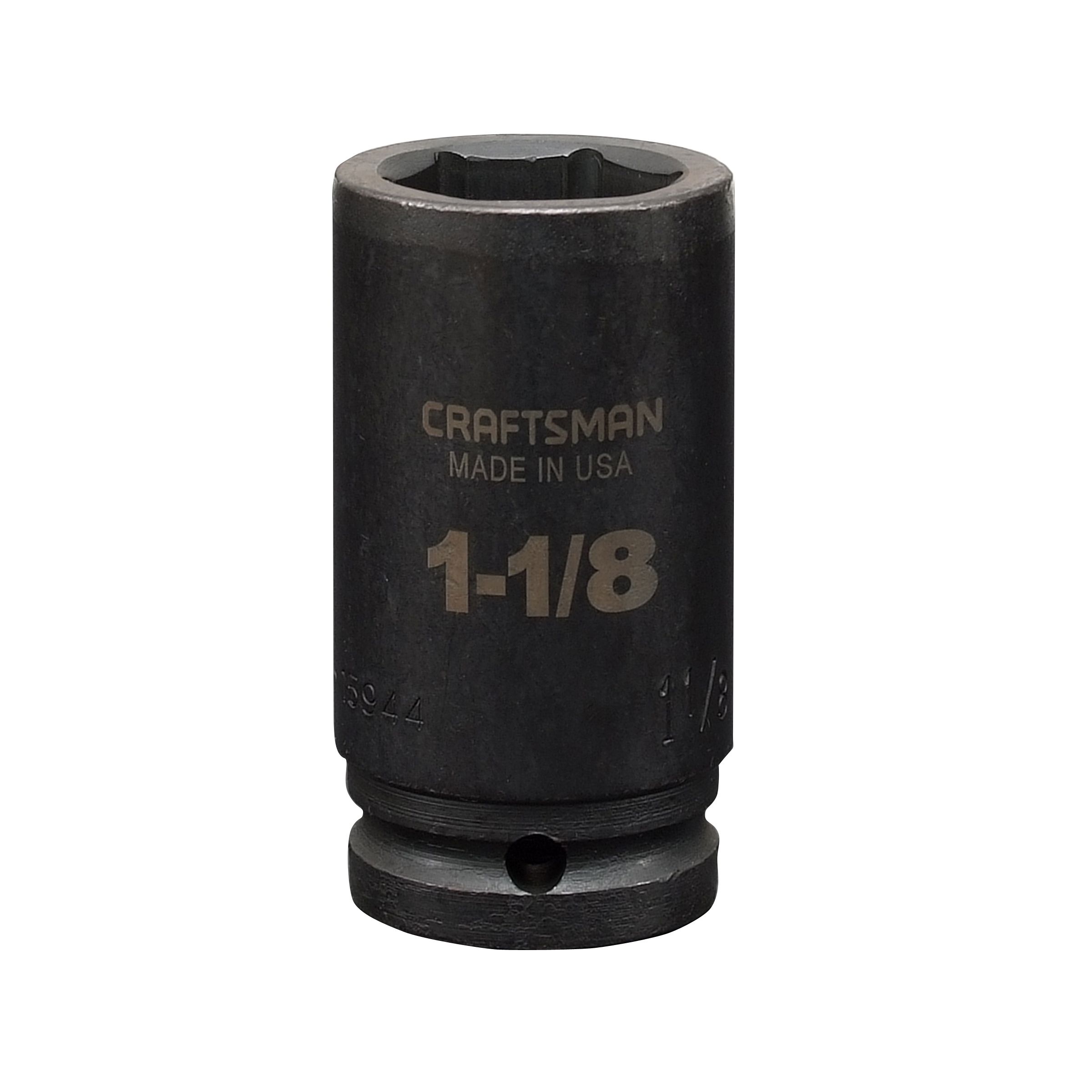 Craftsman 1-1/8 in. Easy-To-Read Impact Socket, 6 pt. Deep 3/4 in. Drive