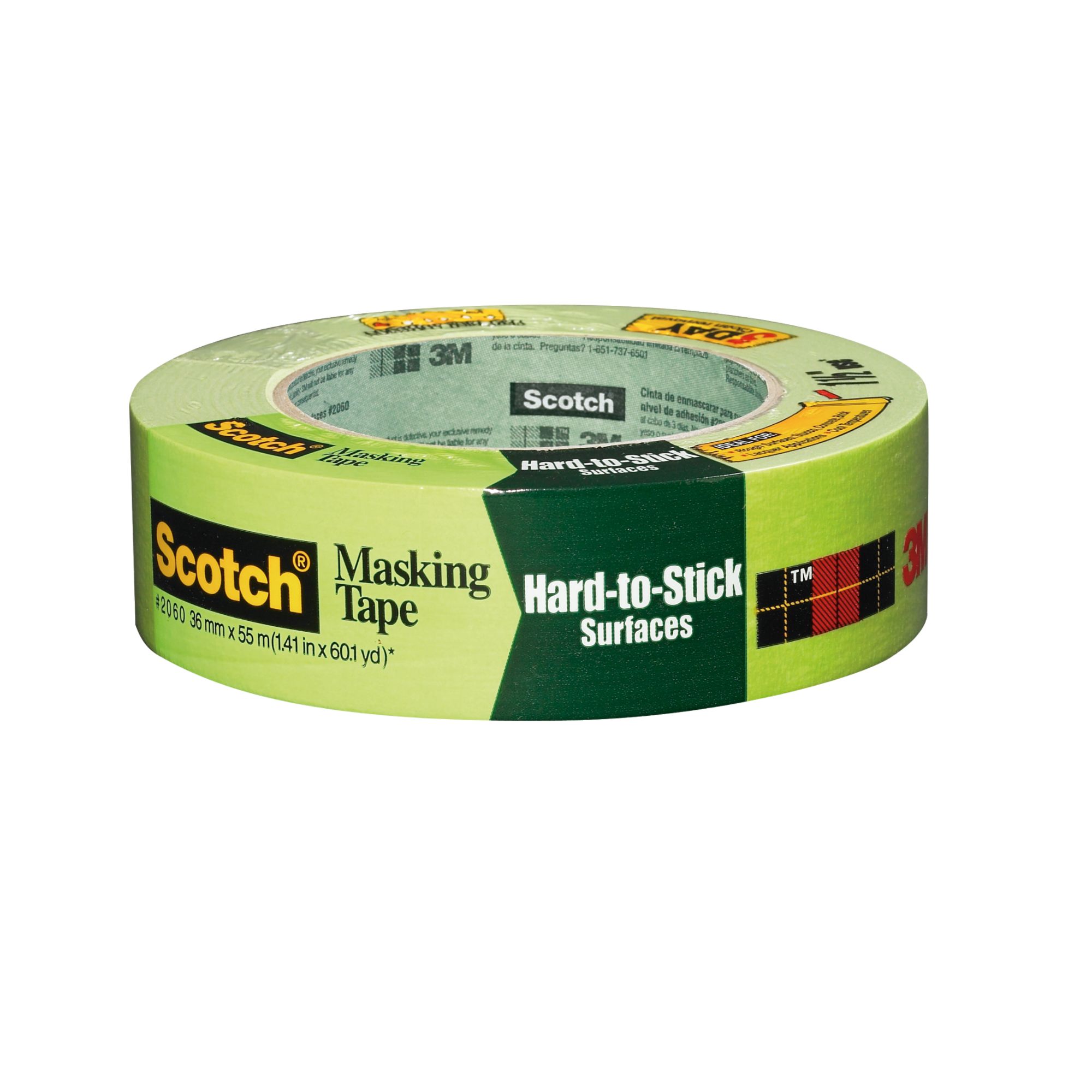 Scotch 1 in.X60 YD.  LACQUER MASKING TAPE GREEN