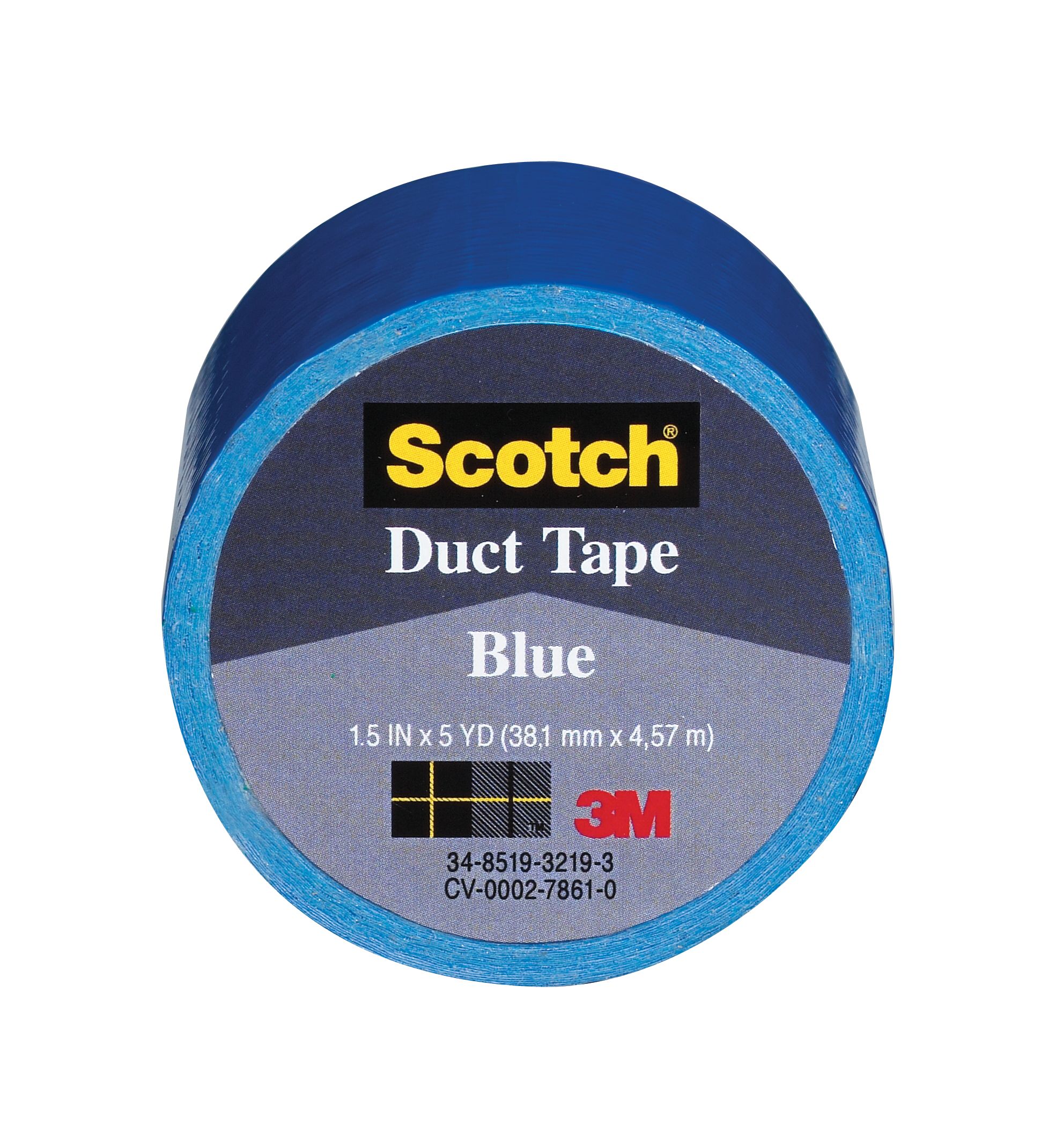 Scotch Duct Tape Blue 1.5 in x 5 yd 6 rls/inner