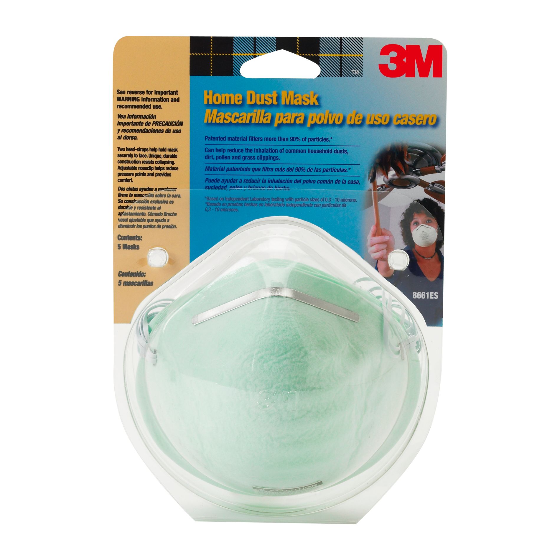 3M Home Dust Mask   5/Pk, 4 Pk/Inner, 3 Inners/Case