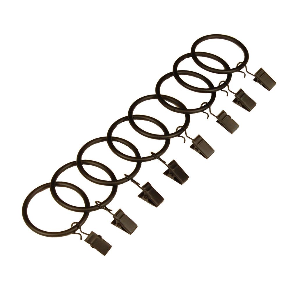 BCL 125CLAB, Clip Rings for 1-1/4 in. Diameter Rod, 14 pack, Antique Black Finish