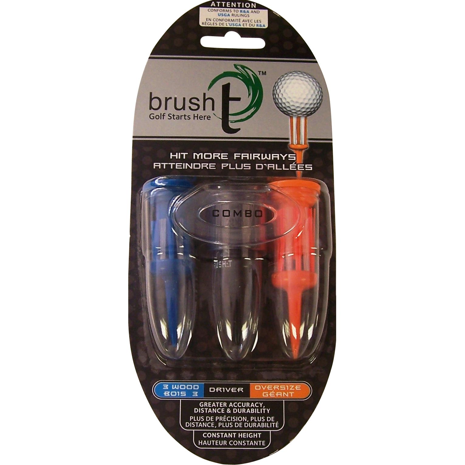Brush-T Golf Tee 3-pack