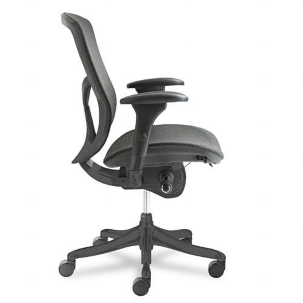 Alera EQ Series Ergonomic Mid Back Mesh Chair, Black