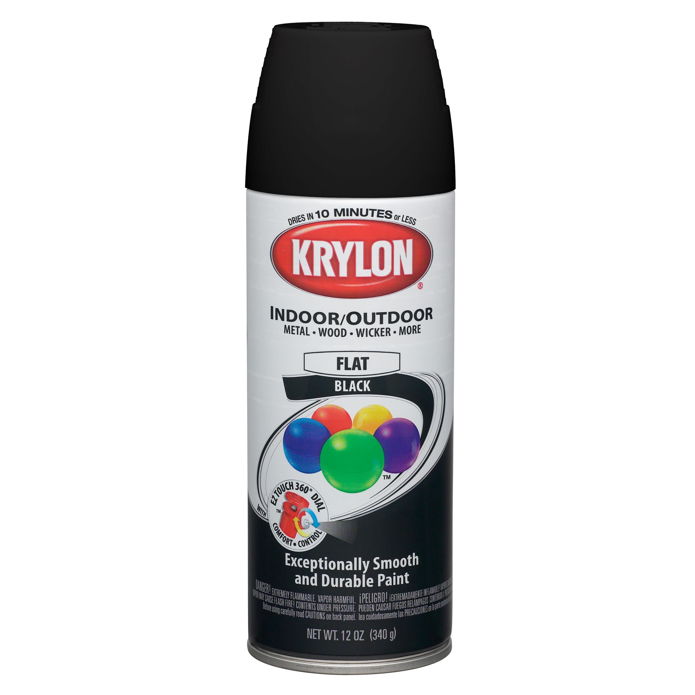 Krylon Flat Black-Paint Spray