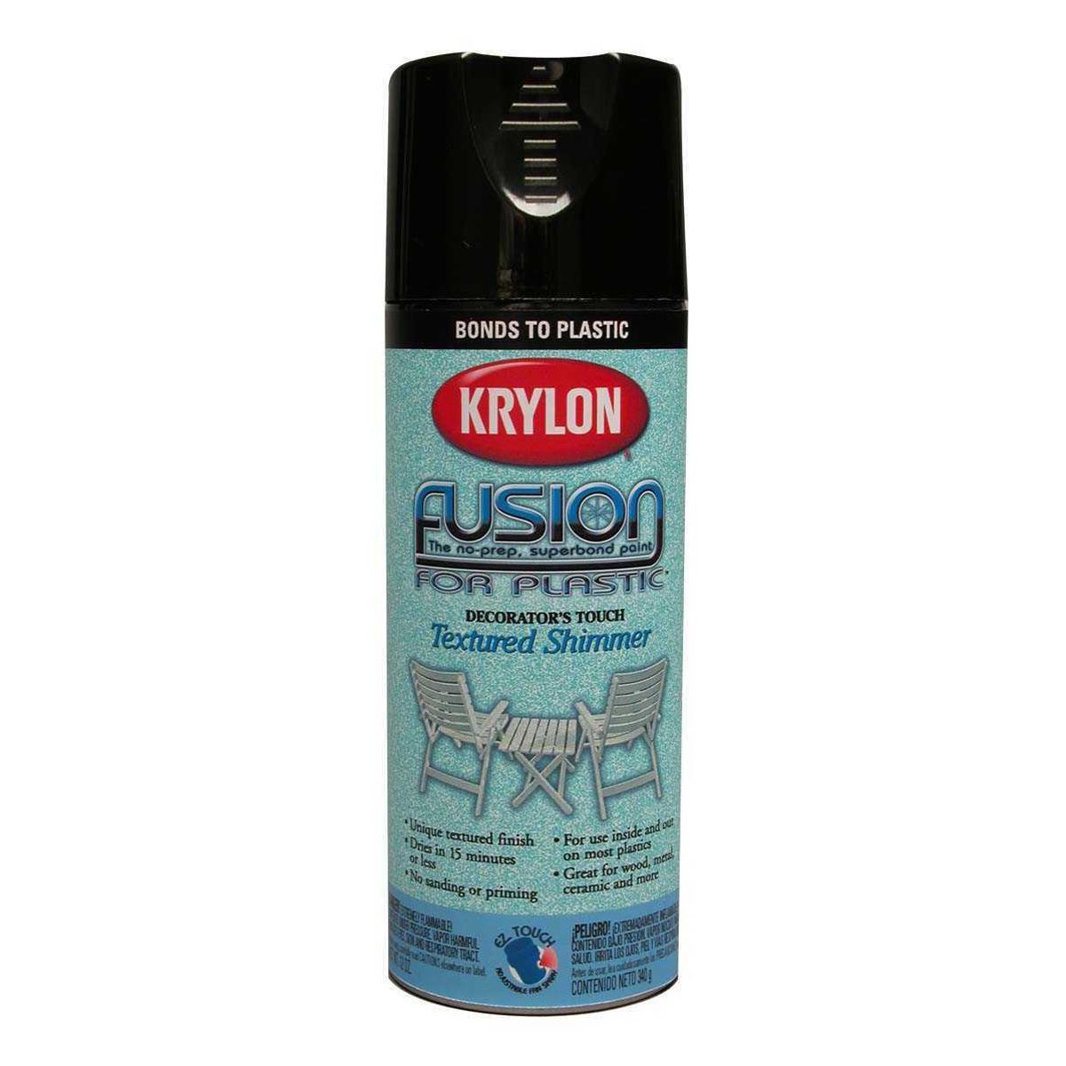Krylon Fusion for Plastic® Textured Shimmer Black Textured