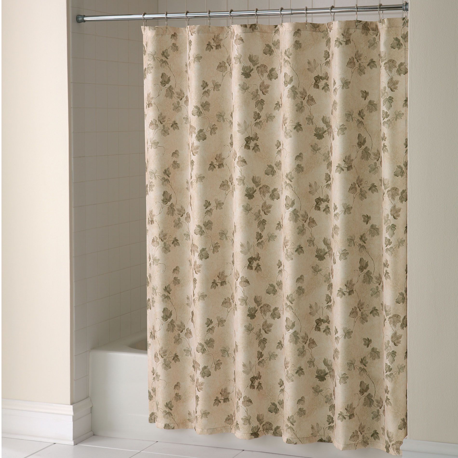 Shower Curtain Classic Ivy Fabric, Extra Long Shower Curtain Australia
