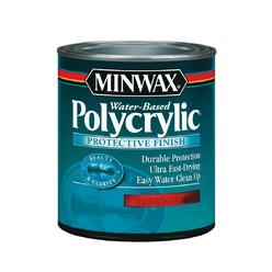 Minwax Polycrylic Gloss Crystal Clear Water-Based Polyurethane 1 qt