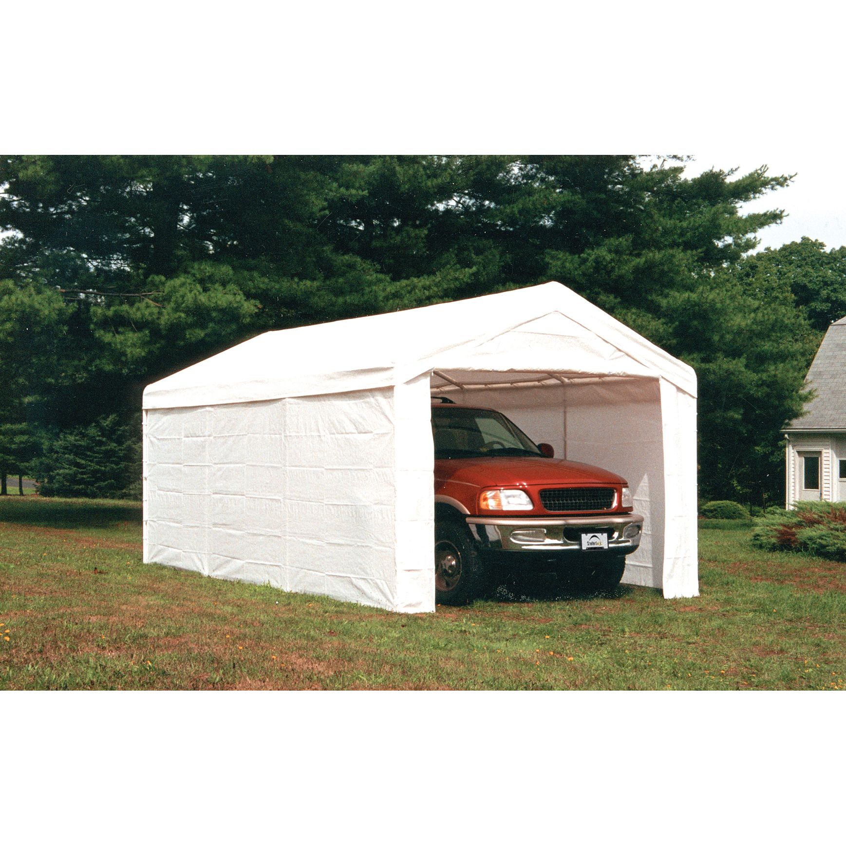 ShelterLogic 10x20 8 Leg Canopy White w Enclosure Kit ShelterLogic 10x20 8 Leg Canopy White w Enclosure Kit