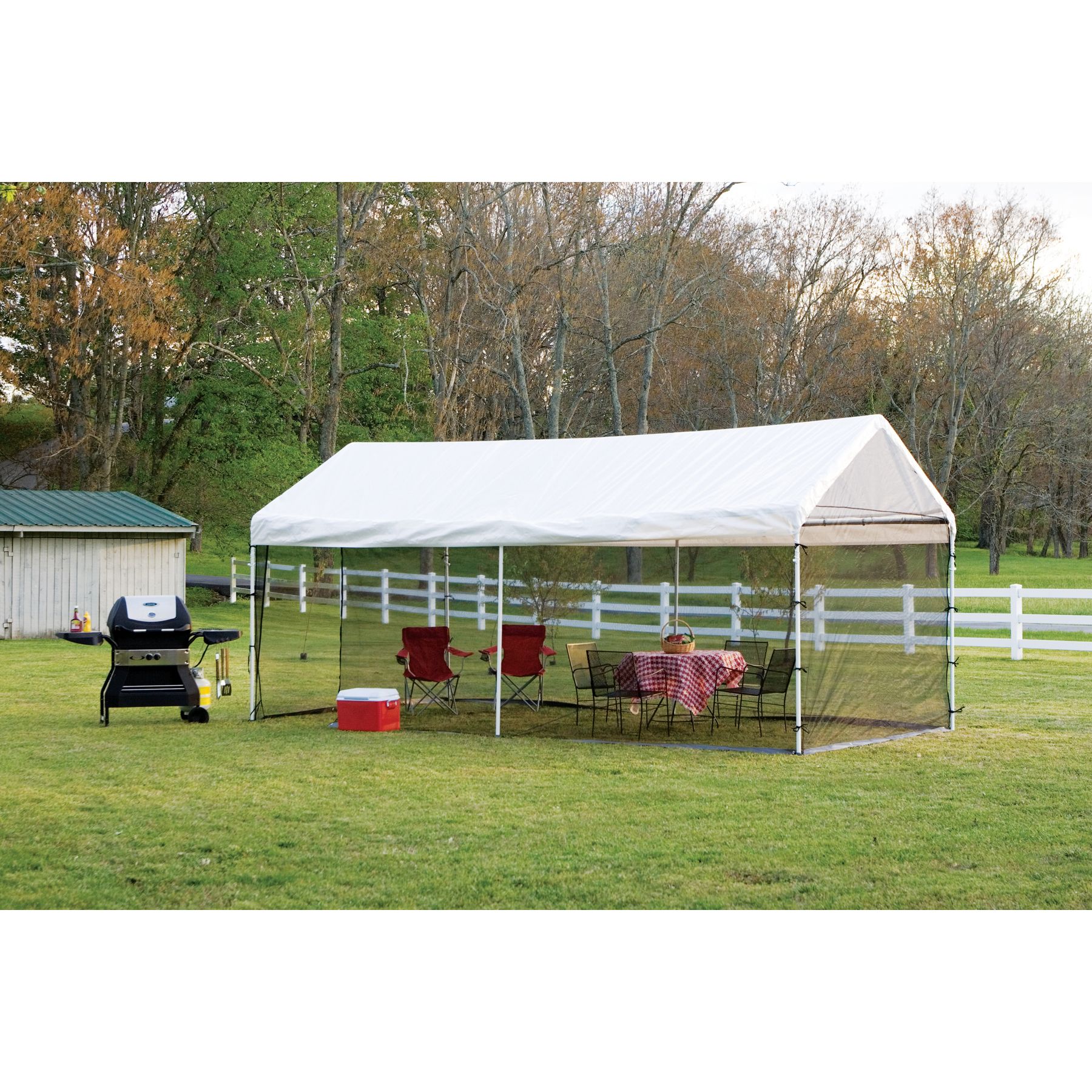 ShelterLogic 10x20 Canopy Screen House Kit Black ShelterLogic 10x20 Canopy Screen House Kit Black