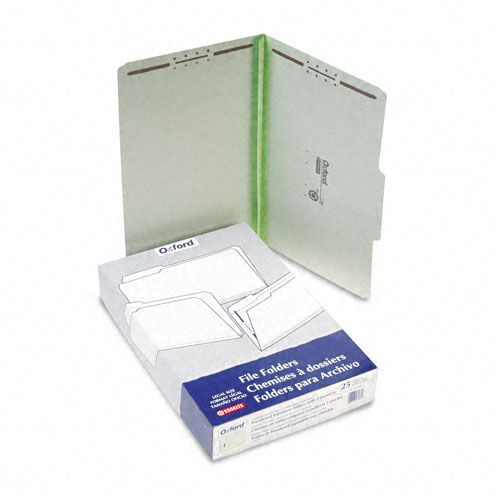Pendaflex PFX17186 Pressboard Folders, 2" Cap Fasteners, Legal, Green