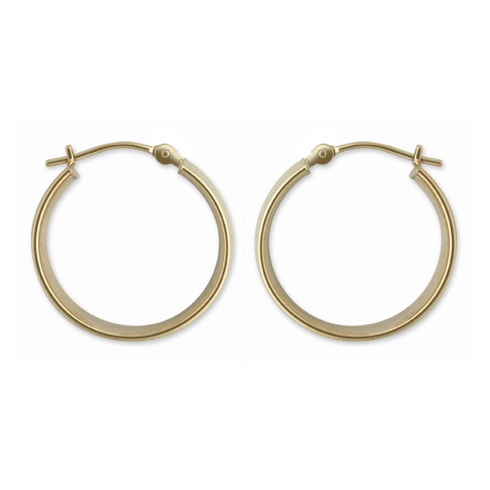 14k Yellow Gold Tube Hoop Earrings 14k Yellow Gold Tube Hoop Earrings
