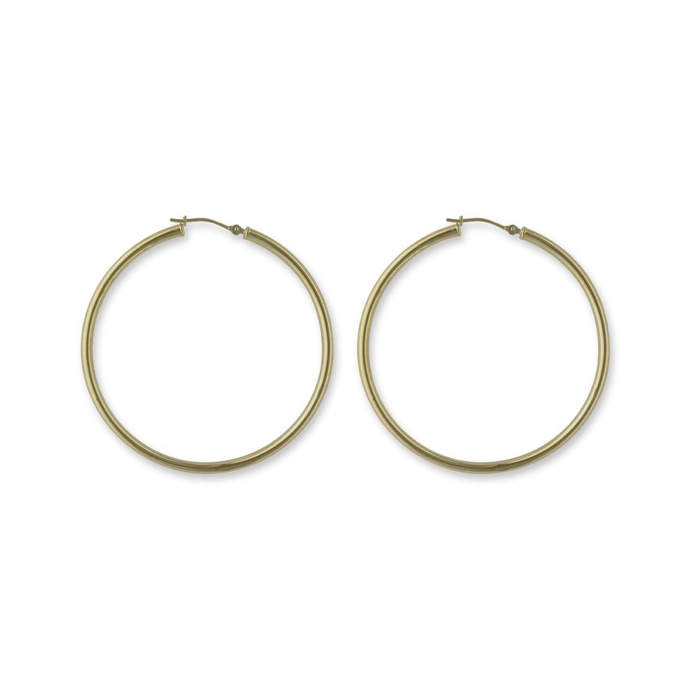 14k Yellow Gold Tube Hoop Earrings 14k Yellow Gold Tube Hoop Earrings