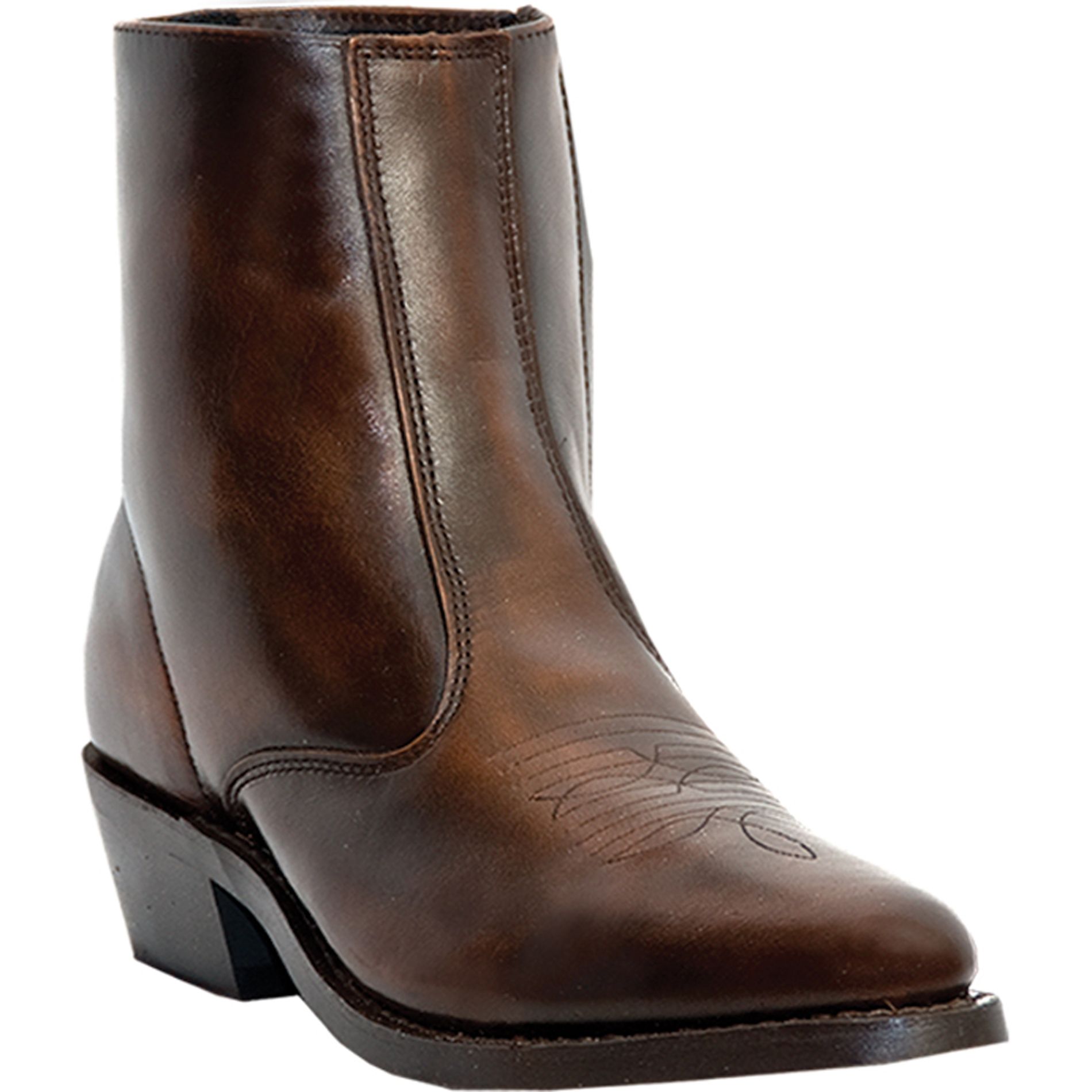Laredo Men's 62004 Long Haul 7" Side Zip Cowboy Boot - Antique Brown