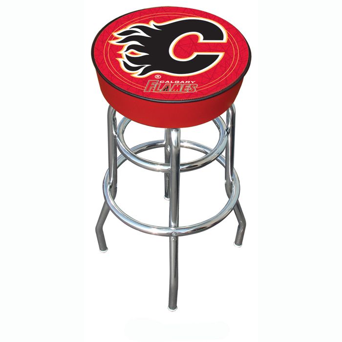 Trademark NHL Calgary Flames Padded Bar Stool