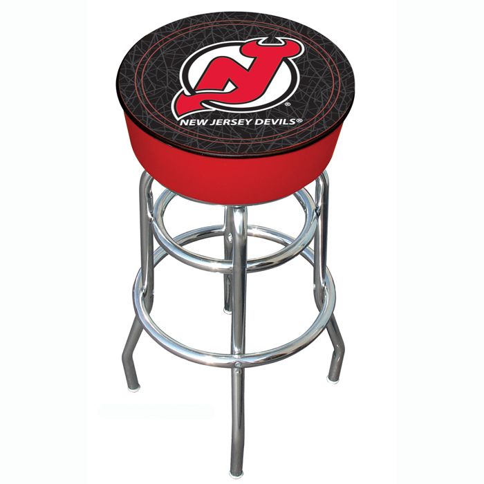 Trademark NHL New Jersey Devils Padded Bar Stool