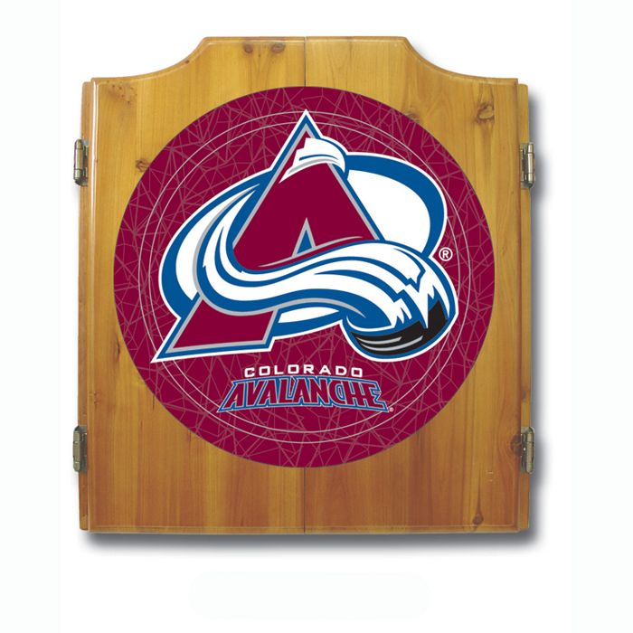 Trademark NHL Colorado Avalanche Dart Cabinet including Darts and Board