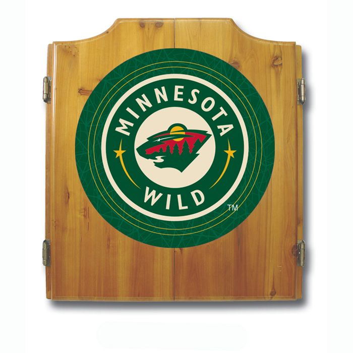 Trademark NHL Minnesota Wild Dart Cabinet including Darts and Board