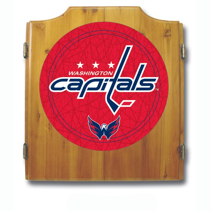 Trademark NHL Washington Capitals Dart Cabinet including Darts and Board