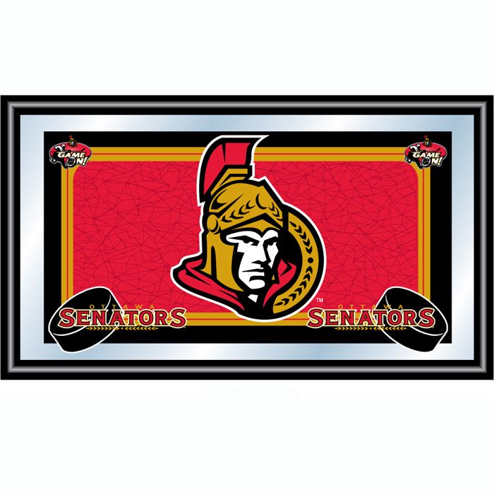 Trademark NHL Ottawa Senators Framed Team Logo Mirror