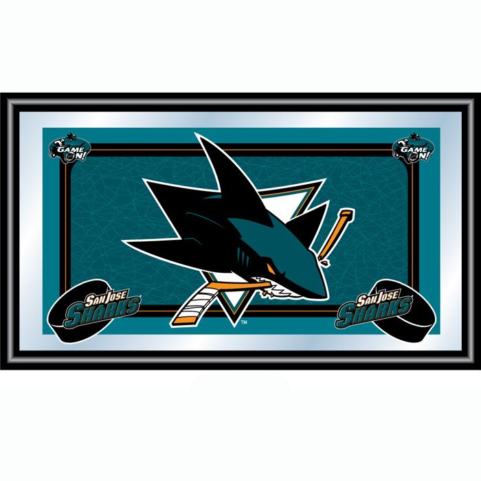 Trademark NHL San Jose Sharks Framed Team Logo Mirror