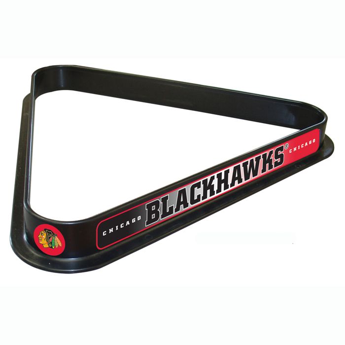 Trademark NHL Chicago Blackhawks Billiard Ball Triangle Rack