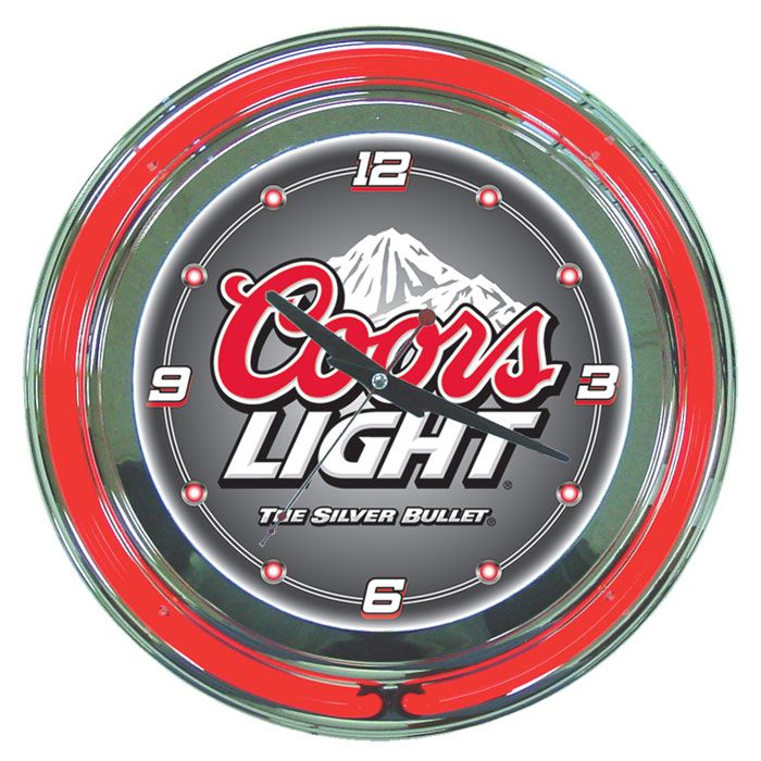 Trademark Coors 14-inch Neon Wall Clock