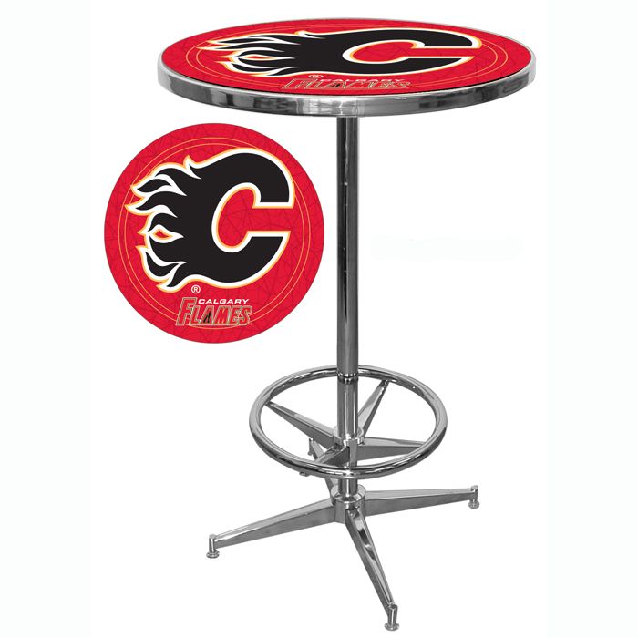 Trademark NHL Calgary Flames Pub Table
