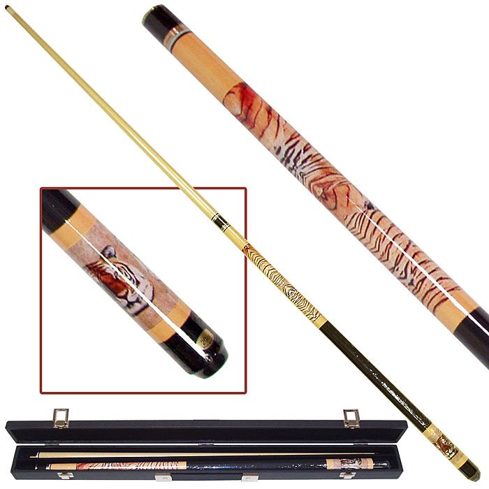 Trademark Siberian Tiger Billiard Hardwood Pool Cue Stick