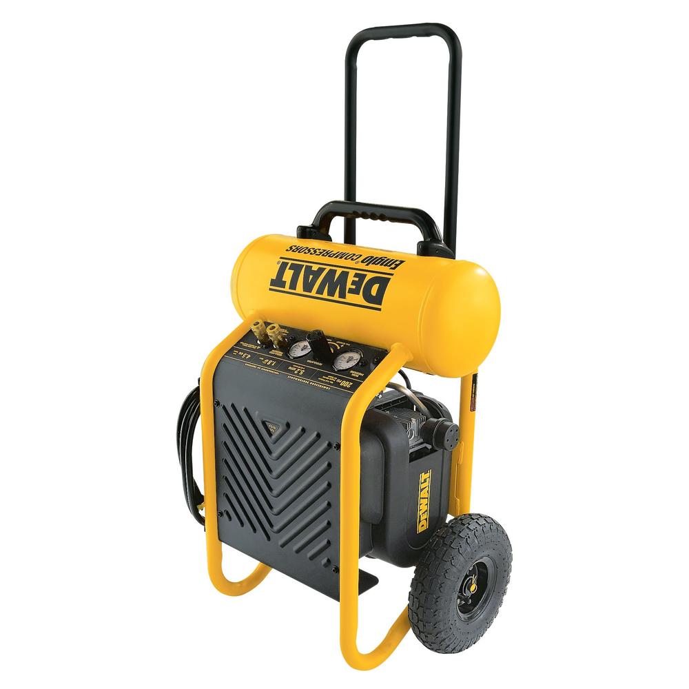DeWalt 4.5 Gallon Air Compressor with Wheels and Collapsible Handle