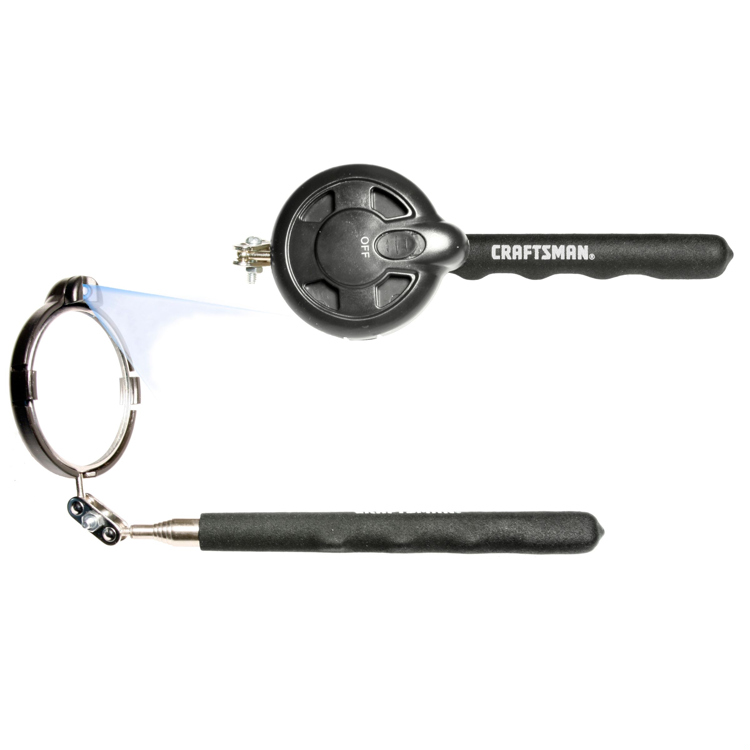 Craftsman Lighted Inspection Mirror LED Light Telescoping Steel Tool
