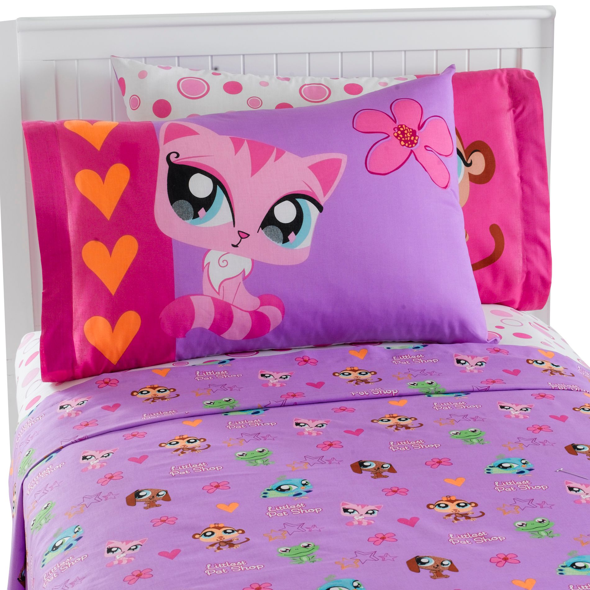 Hasbro Littlest Pet Shop Twin Sheet Set