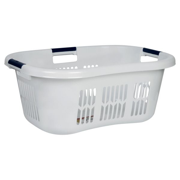Rubbermaid Large HipHugger Laundry Basket in White