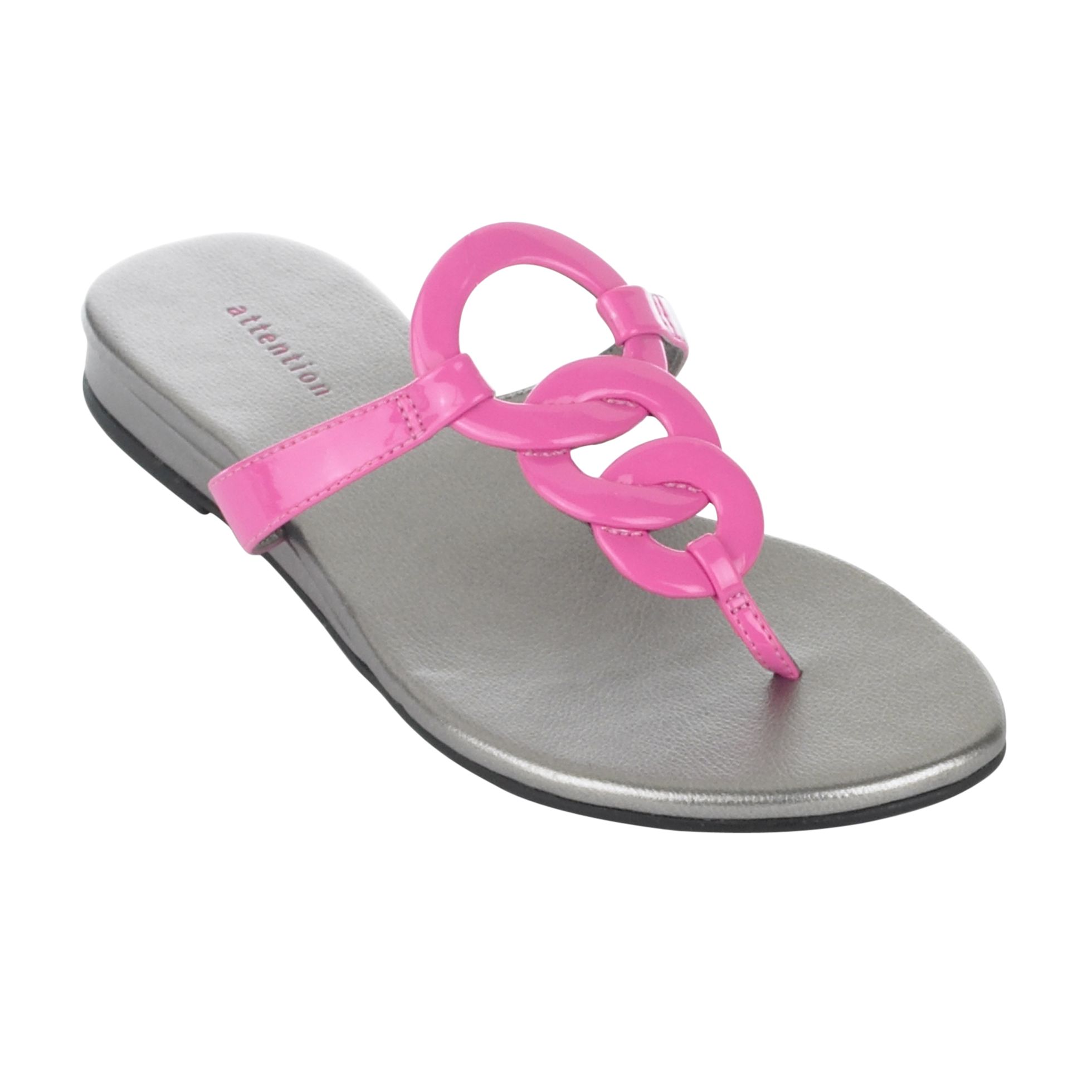 Attention Women's Marissa Thong Flat Sandal &ndash; Pink