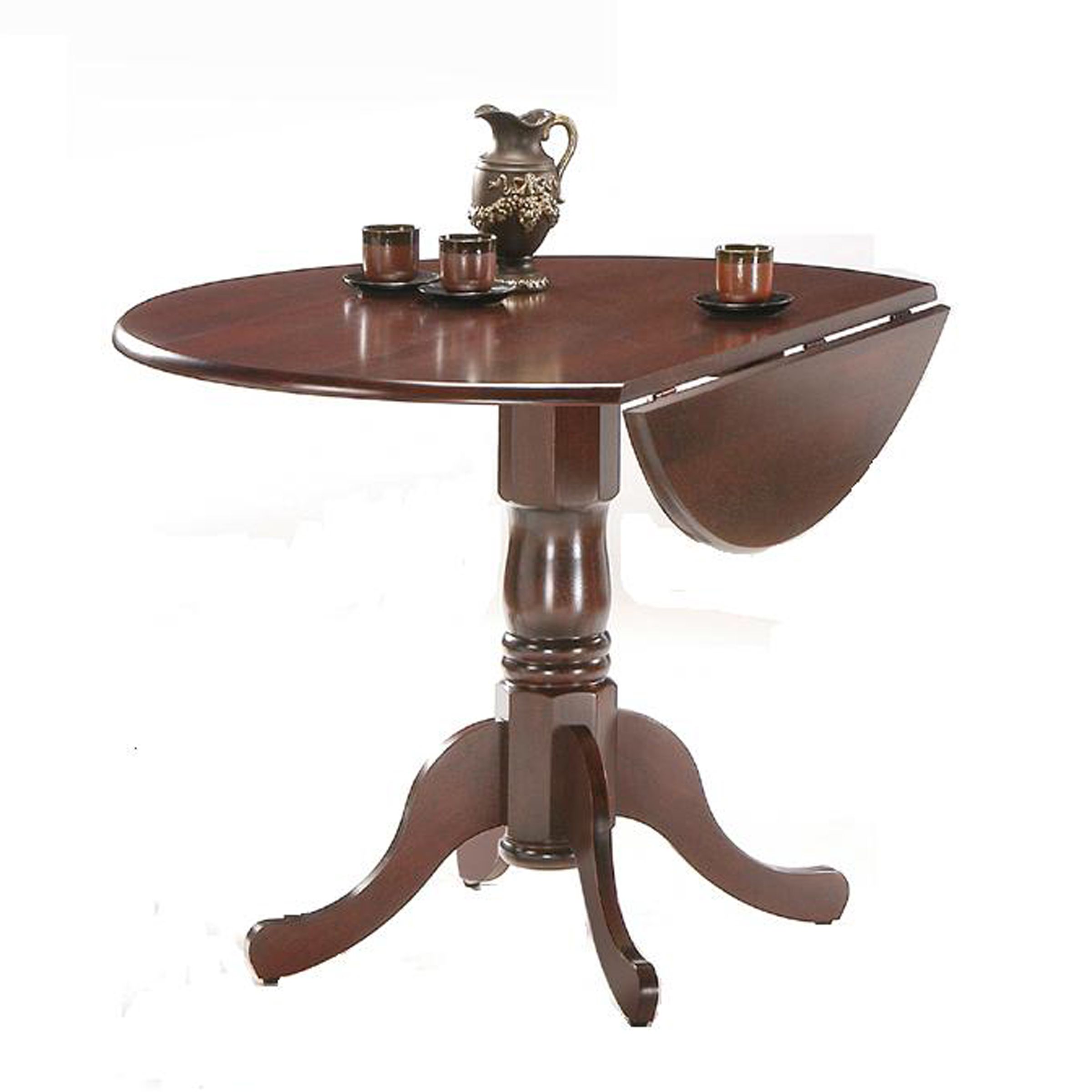 International Concepts 42" Round Dual Drop Leaf Ped Table