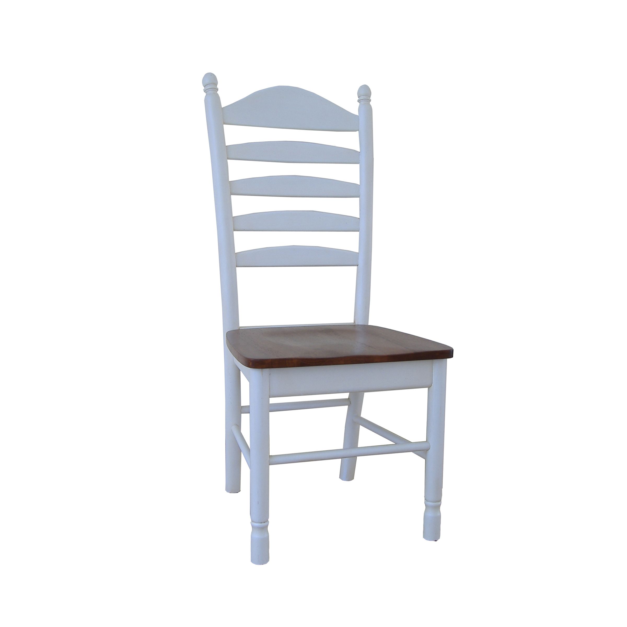International Concepts Pair of Madison Park Ladder Back Chair