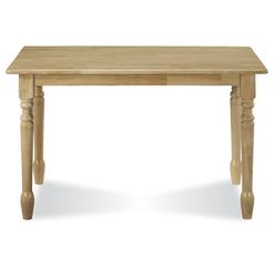 International Concepts 30" X 48"  Solid Wood Top Table, Natural
