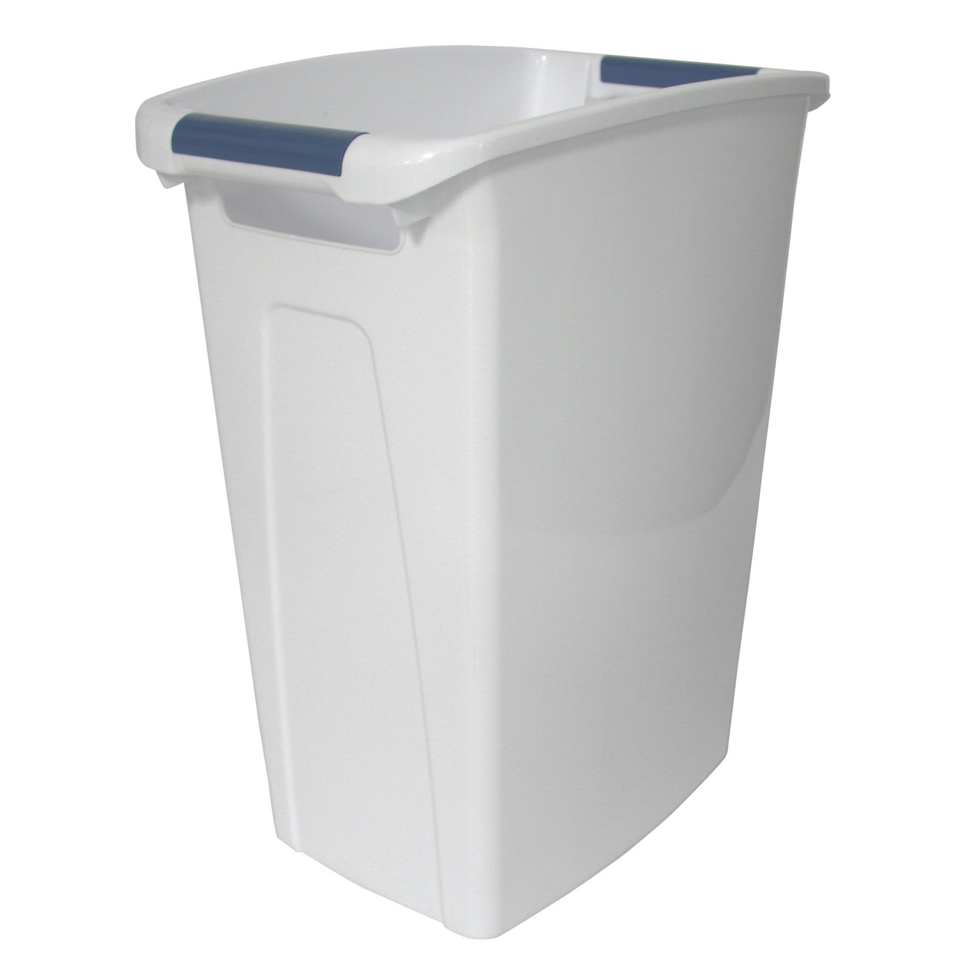 Home Logic 40 qt. OpenLid Wastebasket with Handles in White Shop