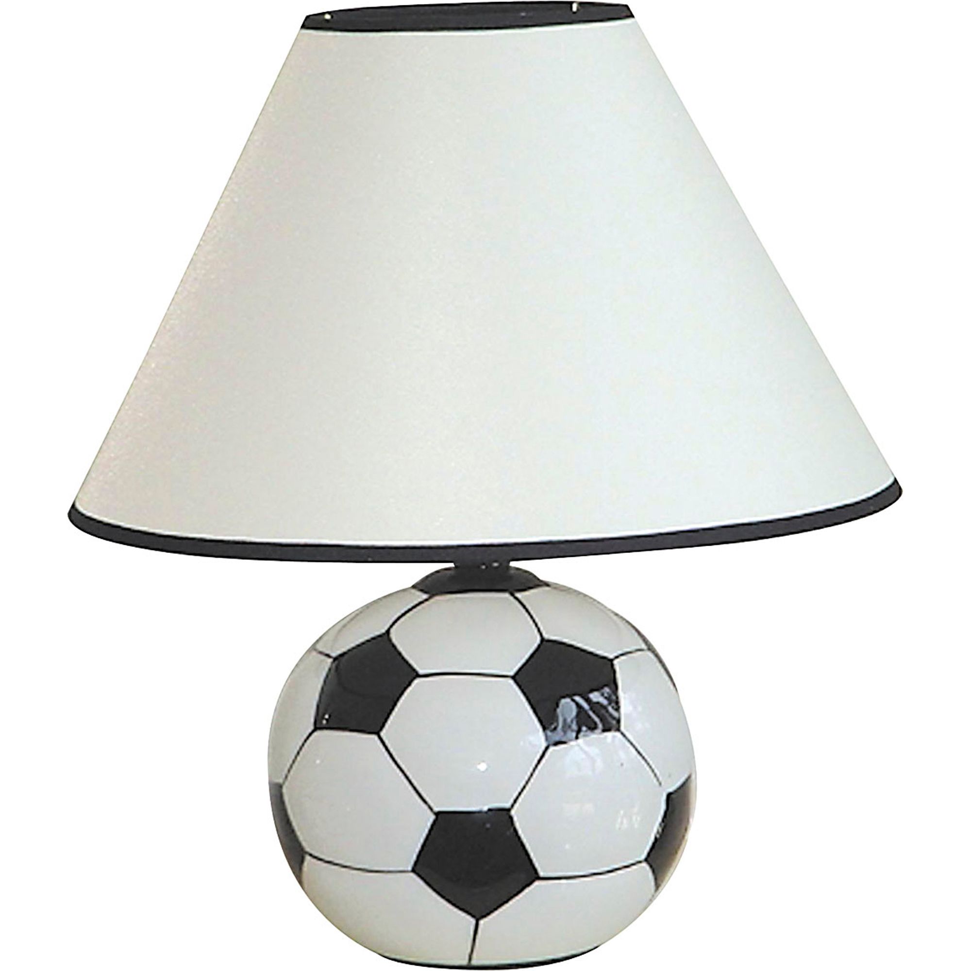 Ore Ceramic Soccer Ball Table Lamp