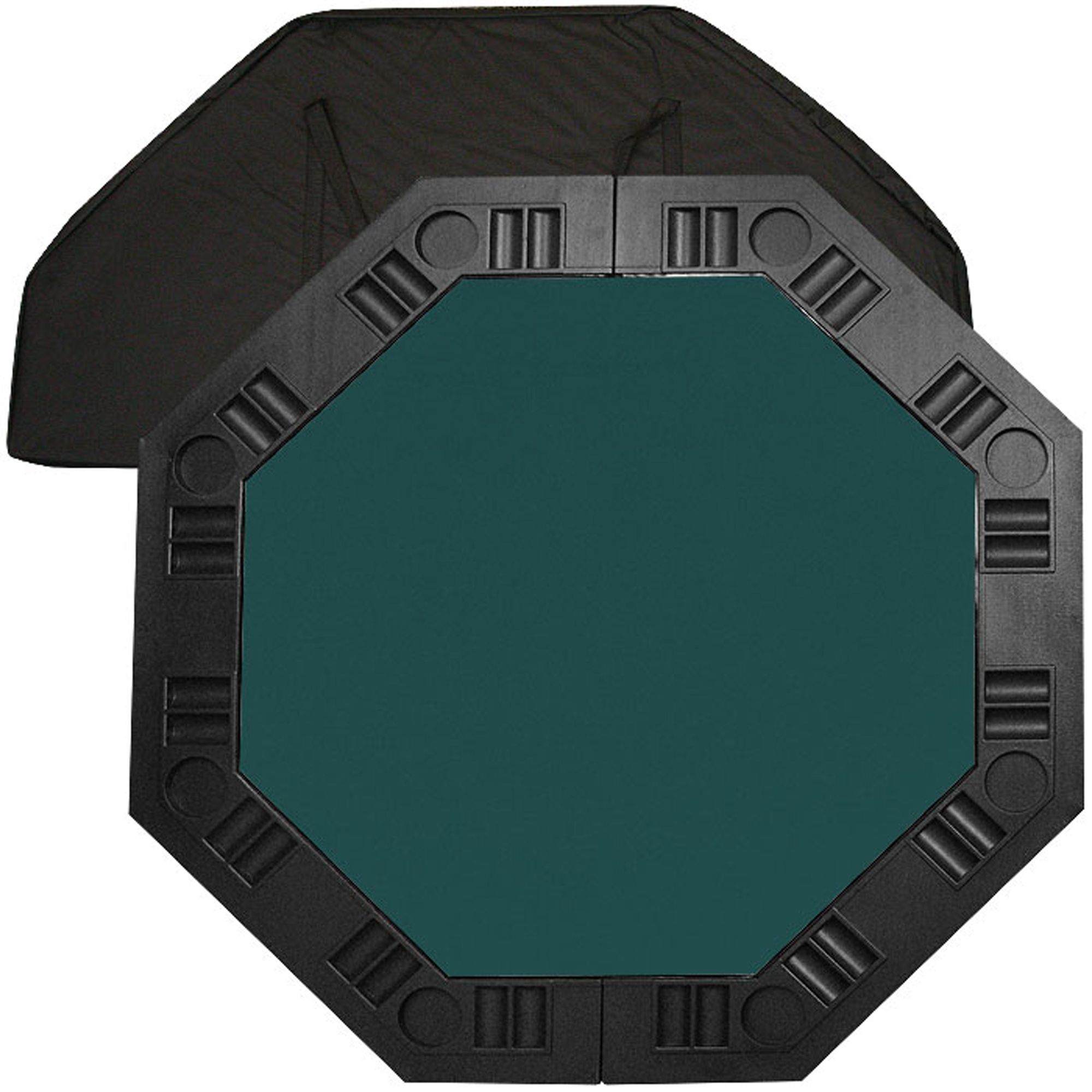 Trademark 8 Player Octagonal Table top - Dark Green - 48 inch