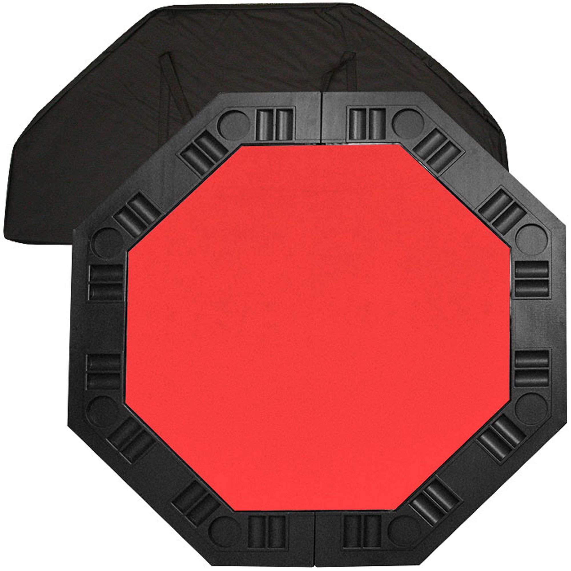 Trademark 8 Player Octagonal Table top - Red - 48 inch